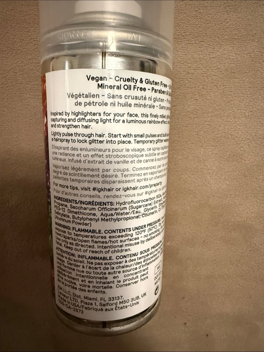 IGK Preparty Multicolor Sprinkle Hair Glitter Spray 1.6 oz